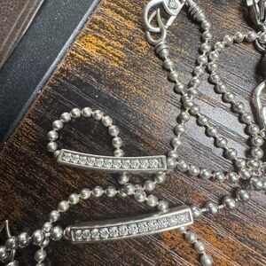 Lagos small station diamond beaded necklace. Perfect conditions